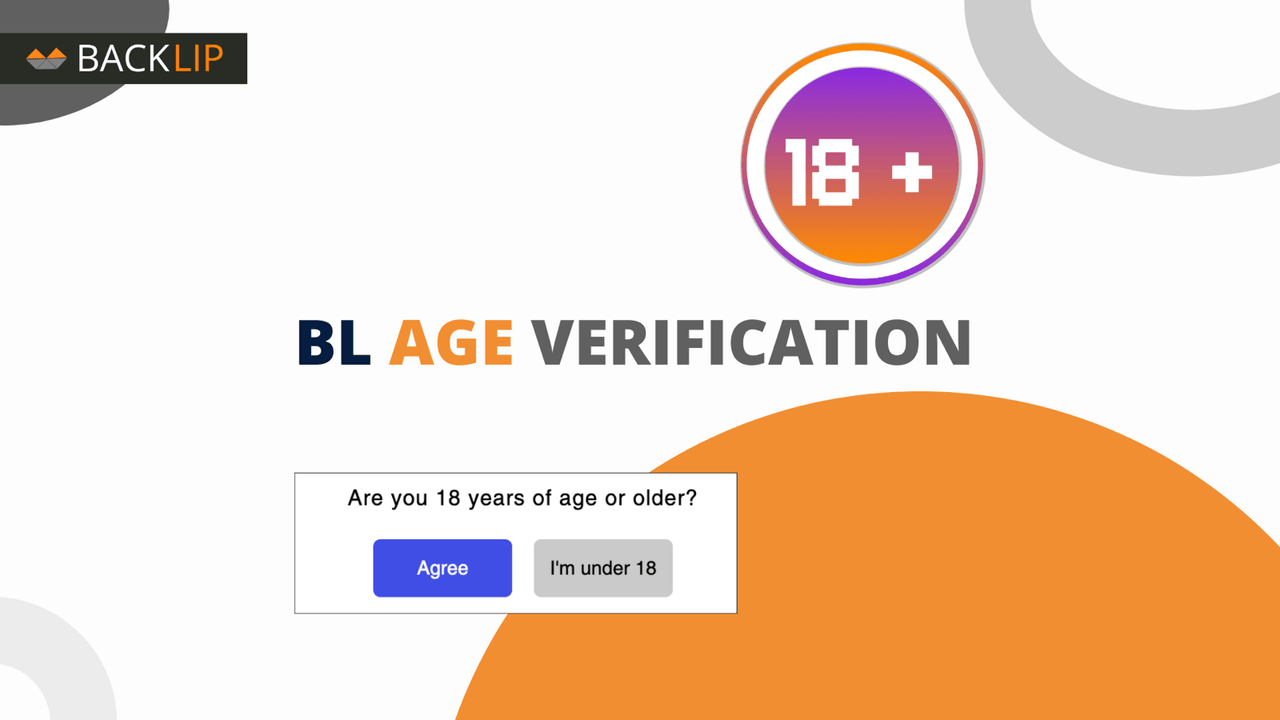BL Age Verification Popup storefront age gate preview