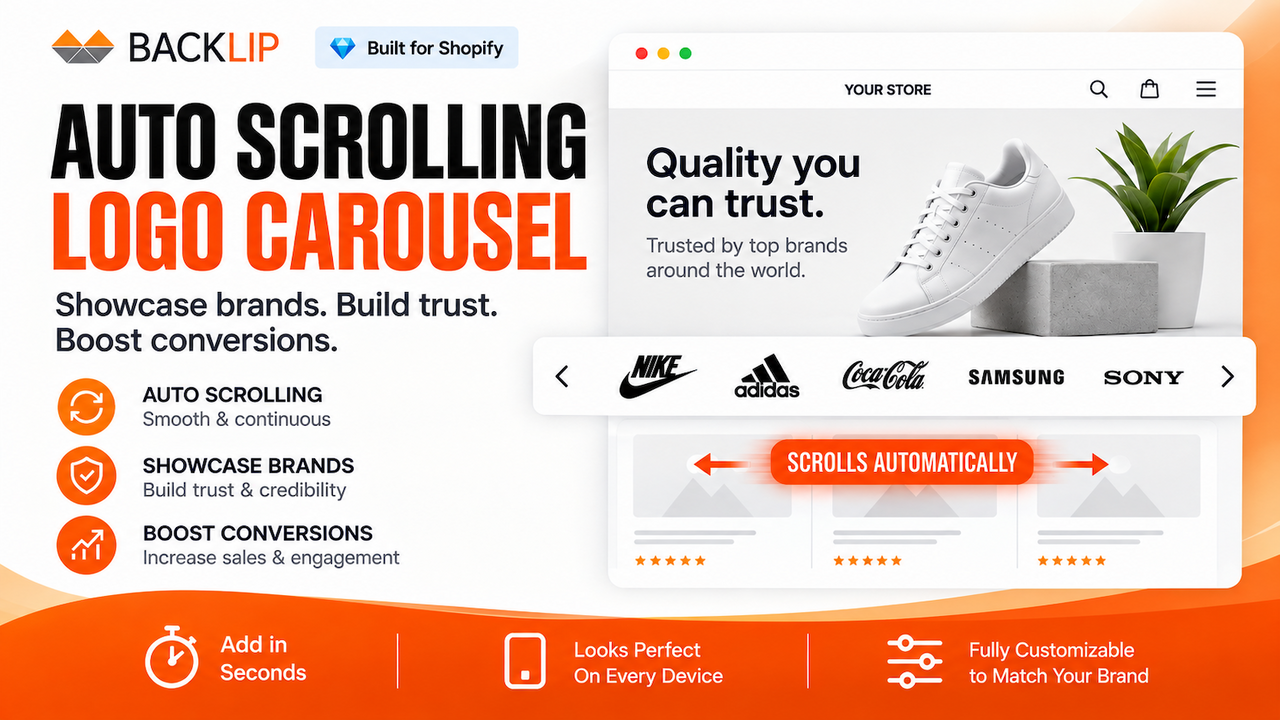 BL Logo Showcase for Shopify & Wix official Shopify App Store preview