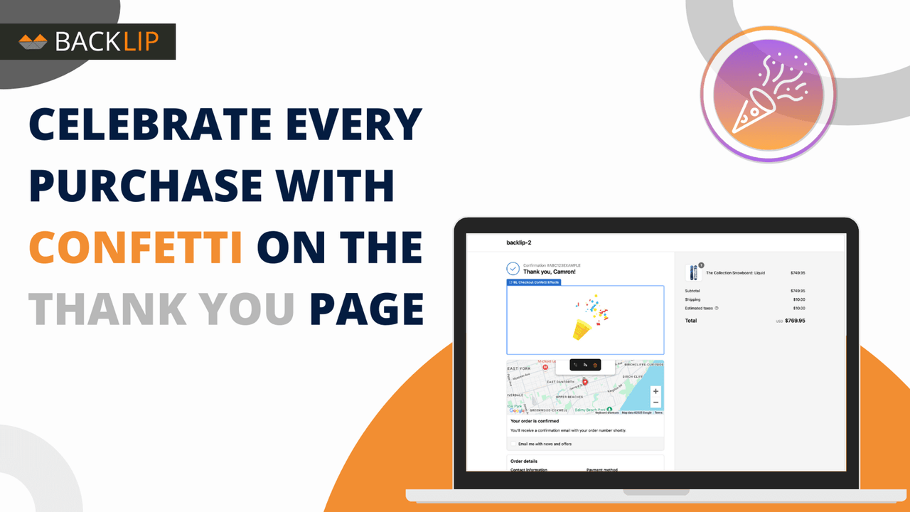 BL Checkout Confetti Effects for Shopify official Shopify App Store preview