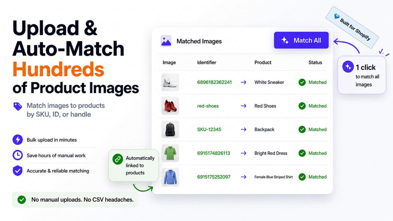 BL Bulk Product Image Uploader product media matching preview