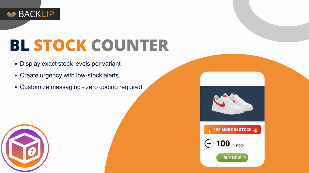 BL Stock Counter for Shopify & Wix official Shopify App Store preview