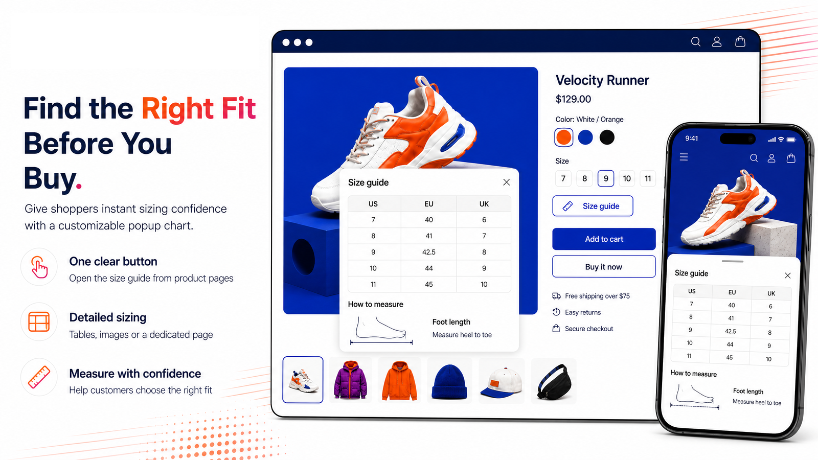 BL Size Chart Button for Shopify official Shopify App Store preview