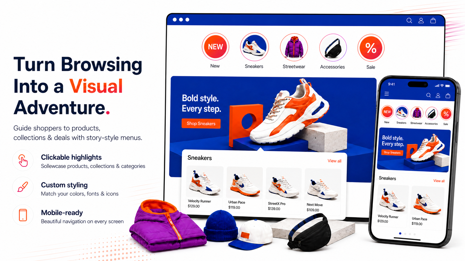 BL Story Highlight Menu for Shopify official Shopify App Store preview