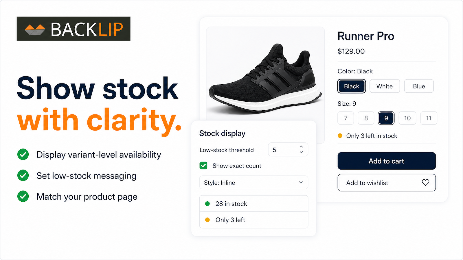 BL Stock Counter for Shopify & Wix official Shopify App Store preview