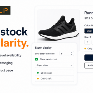 BL Stock Counter for Shopify and Wix promotional feature image